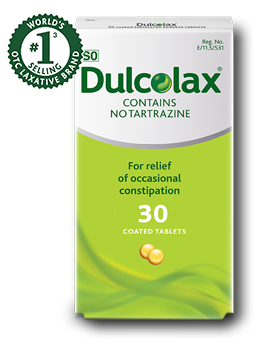Dulcolax laxative tablet overnight relief package
